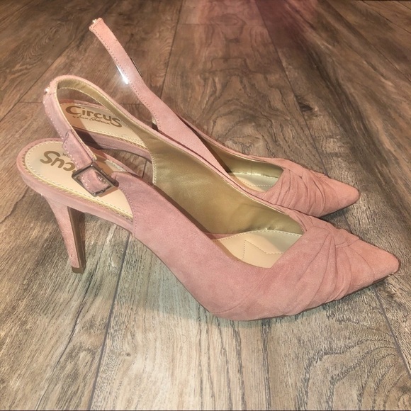 NWOB Circus by Sam Edelman Manuela Pink Suede Heel - Picture 3 of 13